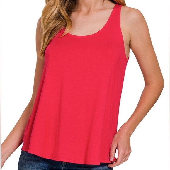 Zenana Tops - Zenana Outfitters Ruby Sleeveless “Tulum” Relaxed Tank Top